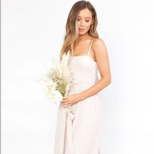 Show Me Your Mumu - Lauren Tie Maxi Dress - Show Me the Ring Crisp